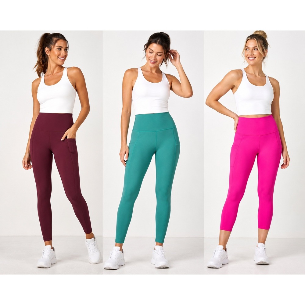 Women's Activewear Bundle Large Fabletics PopFit Old Navy Leggings NWT 3 Pair
